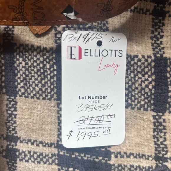 MCM Munchen Cognac Visetos Signature Leather and Canvas XXL Travel Tote Bag RARE - Picture 14 of 14